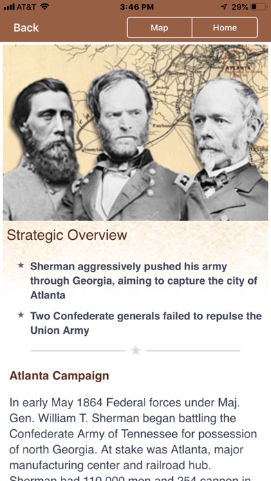 Atlanta Campaign Battle App Screenshot