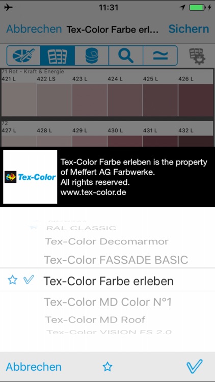 Tex-Color Farbstudio screenshot-3