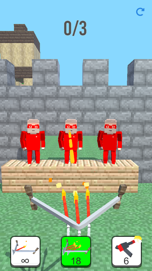 #3. Burn it Down! 3D Pixel Game (iOS) By: AI Games FZ