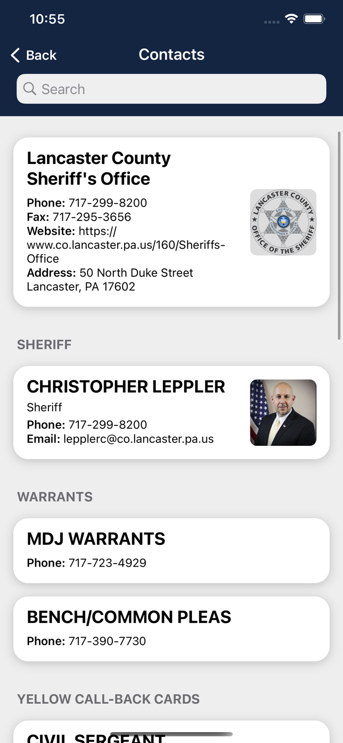 Lancaster County PA Sheriff