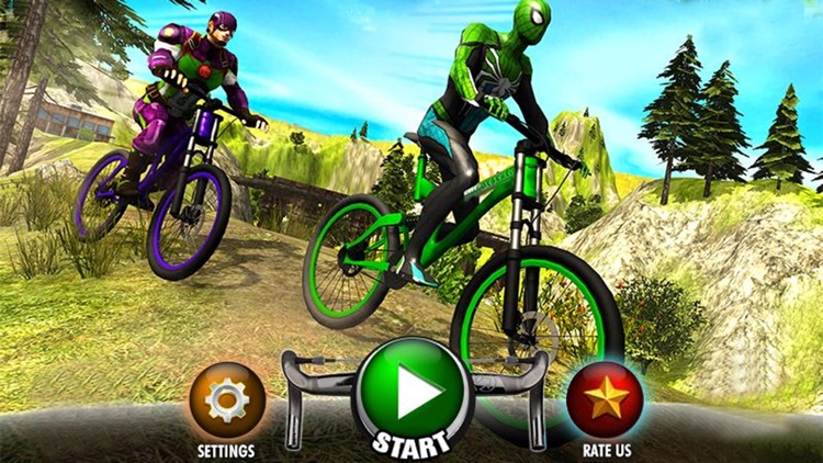 Superhero BMX Bicycle Stunts