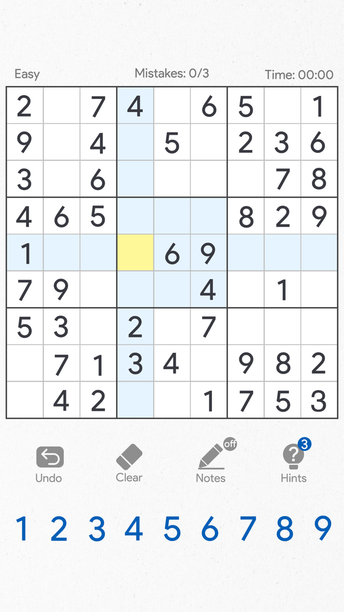 Sudoku Classic Brain Puzzle