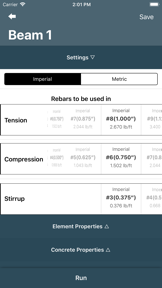 Rectangular Beam screenshot