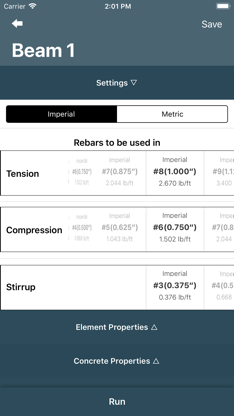 Rectangular Beam screenshot 2
