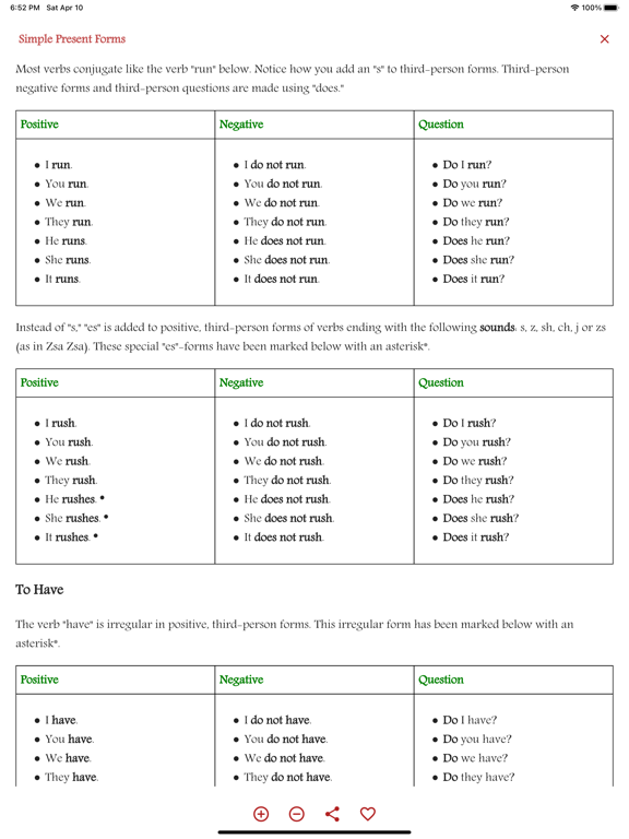 Screenshot #6 pour English Tenses Book