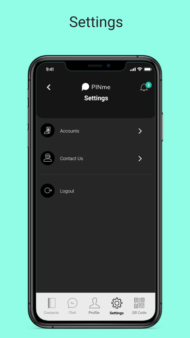 PINme Contacts App Screenshot