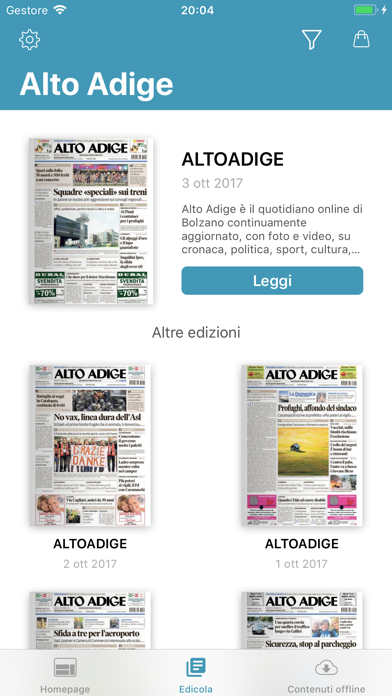 Alto Adige quotidiano Screenshot