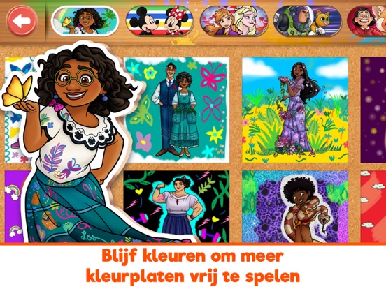 Disney Coloring World iPad app afbeelding 4