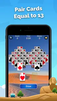 pyramid solitaire - card games iphone screenshot 2