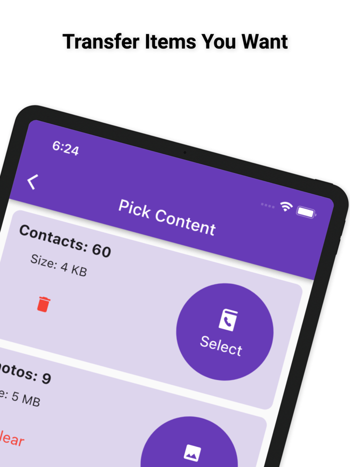 Content Transfer Contacts-File