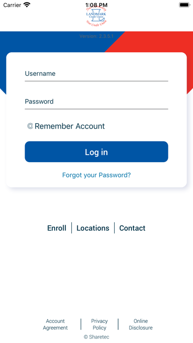 Landmark Credit Union Screenshot