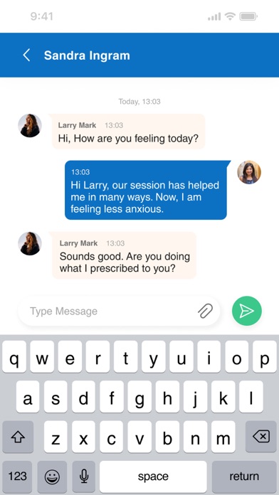 TherapistApp Screenshot