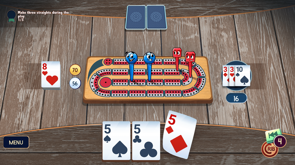 #5. Ultimate Cribbage: Classic (iOS) Podle: WildCard Games