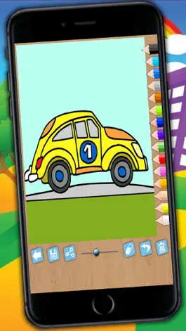 Game screenshot Magic Cars Coloring Book Game apk
