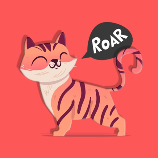 Cute Tiger Roar Stickers