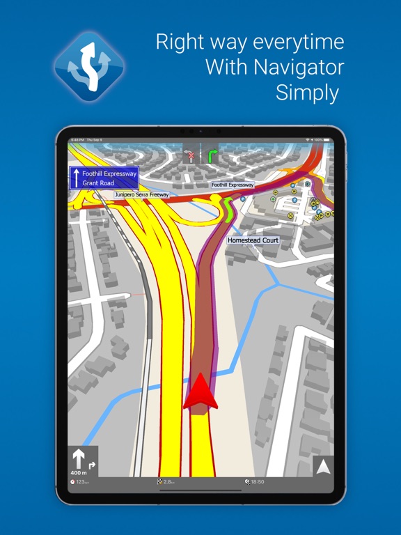 MapFactor Navigator - GPS Mapsのおすすめ画像1