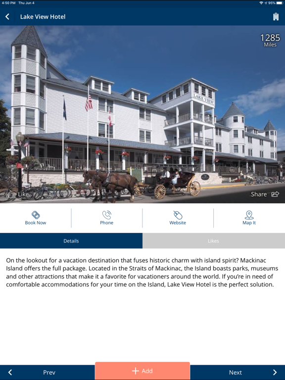 Visit Mackinac Island Michigan iPad screenshot 7 - Travel app