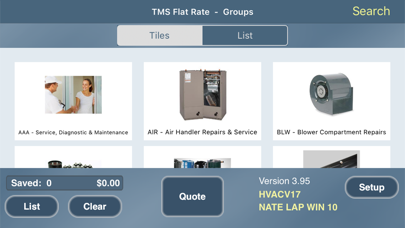 TMS Flat Rate Reader Screenshot