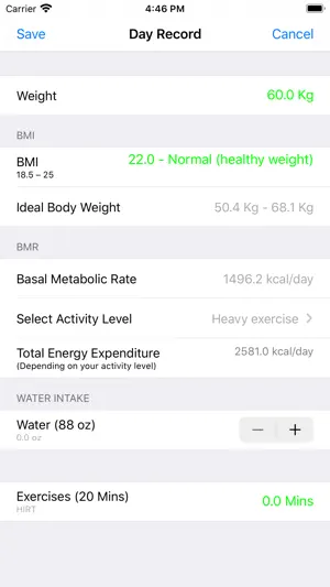 BMI - BMR Calculator screenshot 4