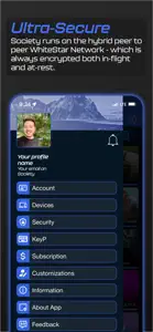 SOCIETY: Secure Social Network screenshot #5 for iPhone