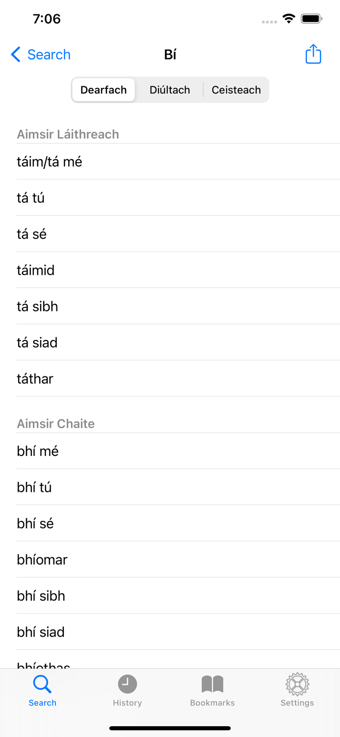 Briathra - Irish Verbs