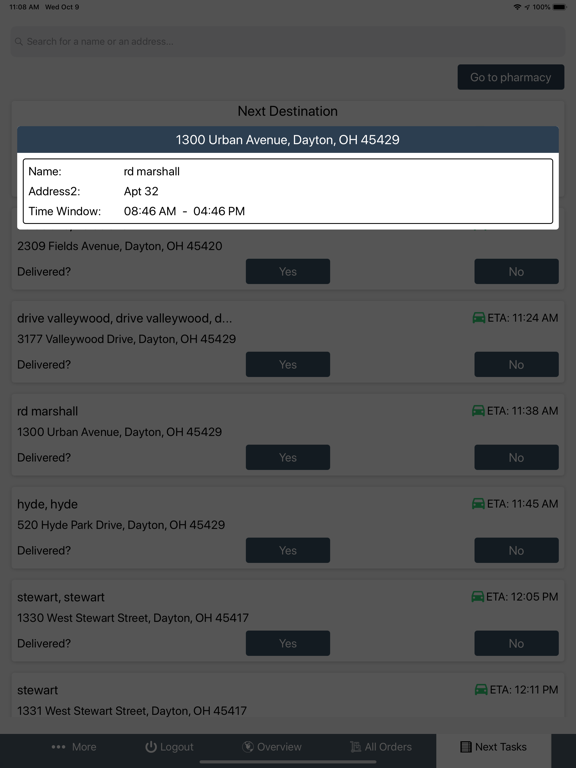 NeemDelivery iPad screenshot 5 - Productivity app