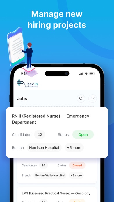 PulsedIn Employer Portal Screenshot