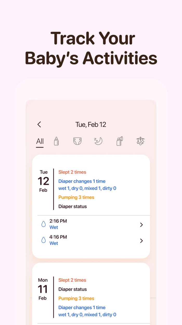 Baby Center Tracker App