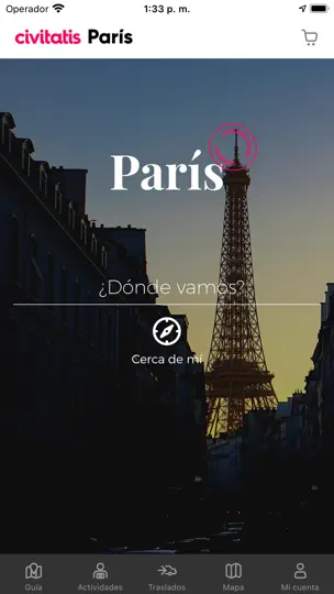 Captura de pantalla de Guía De París De Civitatis.com en iPhone 1
