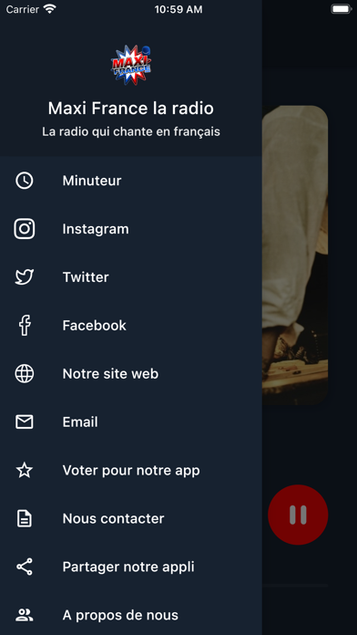 Maxi France radio Screenshot