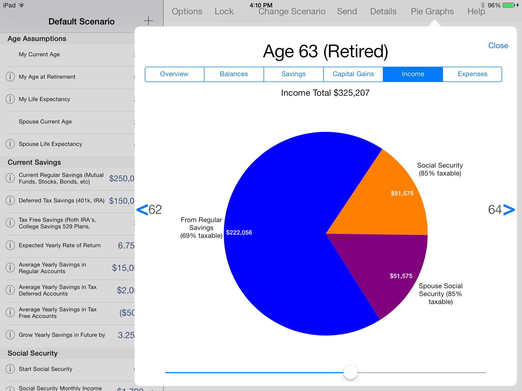 RetirePlan screenshot 2