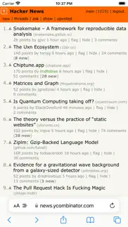 comments owl for hacker news iphone screenshot 1