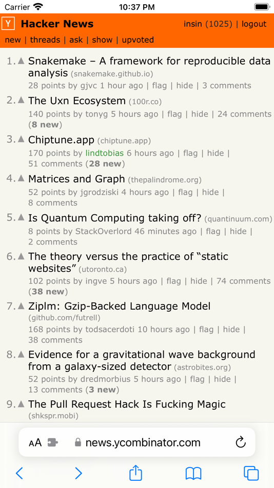 #1. Comments Owl for Hacker News (macOS) 来自: J BUCHANAN & L.J BUCHANAN