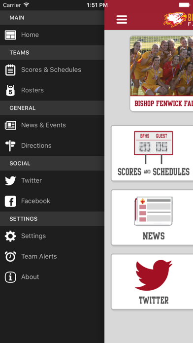Bishop Fenwick Athletics Screenshot