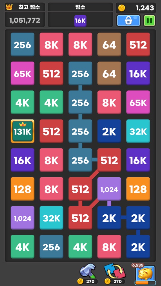 #7. Merge 2248: Link Number Puzzle (iOS) Podle: SUPERBOX. Inc