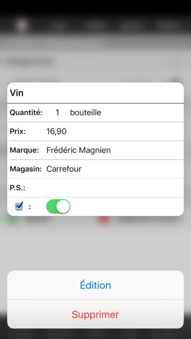 Screenshot #2 pour Listes d'achats