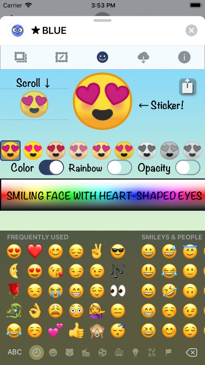 BLUE Emoji • Stickers screenshot-4