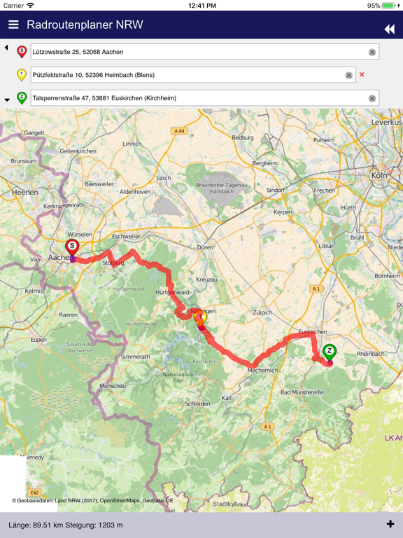 Screenshot #5 pour Radroutenplaner NRW mobil