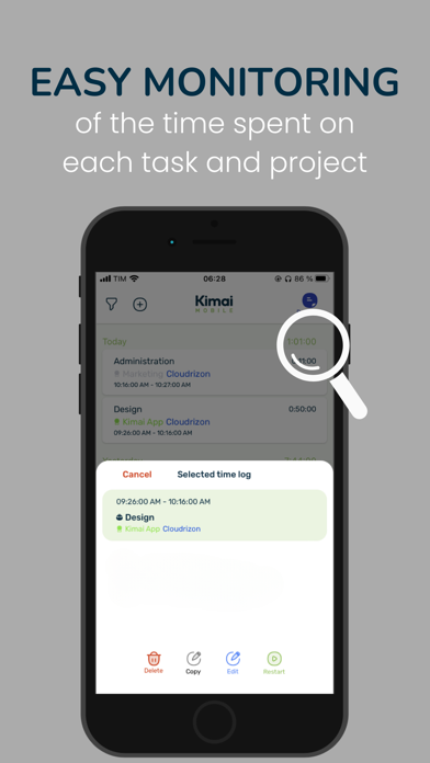 Kimai Mobile Screenshot