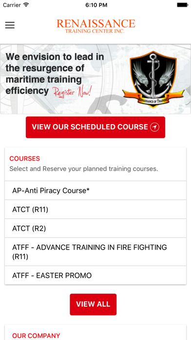 Renaissance Training Center Screenshot