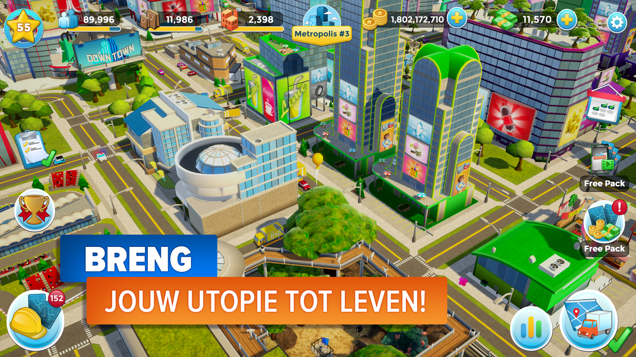 Citytopia® Build Your Own City iOS Mod IPA screenshot 7 - iOS game interface
