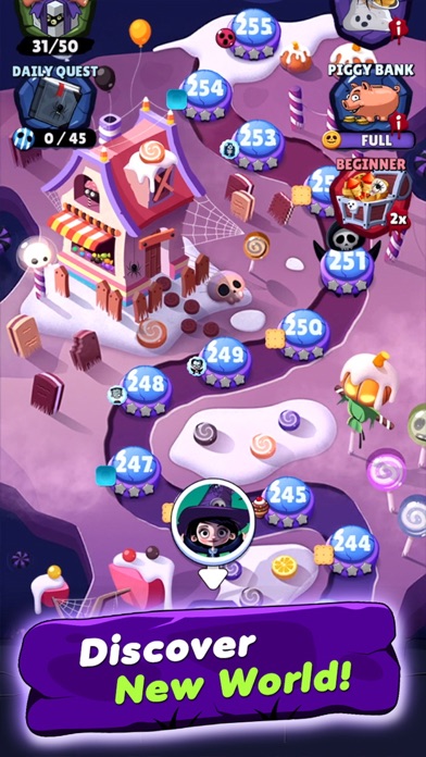 Witch Match Puzzle : Halloween Screenshot