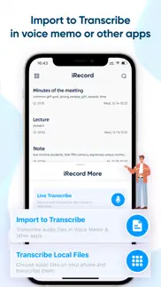 irecord: transcribe voice memo iphone screenshot 2