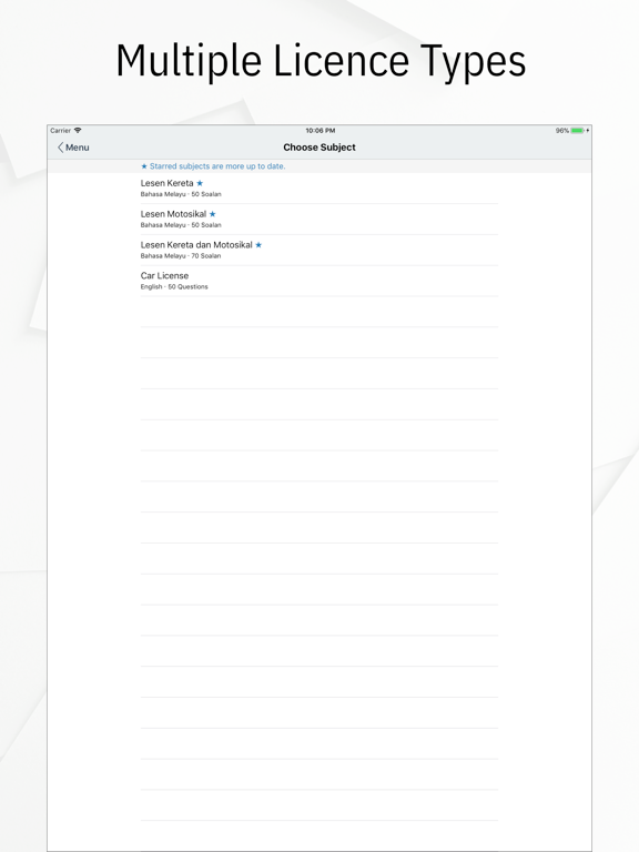 KPP Test Malaysia 2024 iPad screenshot 2 - Education app
