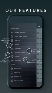radio tuner - live fm stations iphone screenshot 3