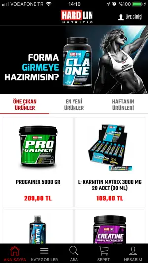 Hardline Nutrition screenshot 1