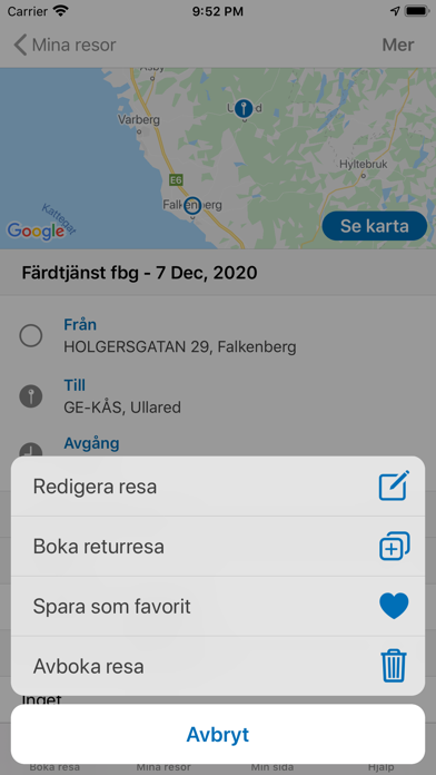 Hallandstrafiken Serviceresan Screenshot