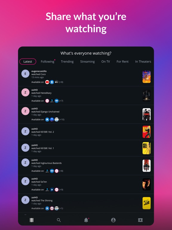 Watch What iPad screenshot 1 - Lifestyle app