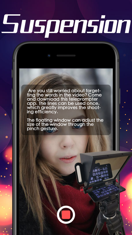 #1. Teleprompter - Floating window (iOS) By: Phoenix Lab Technology Co., Ltd.