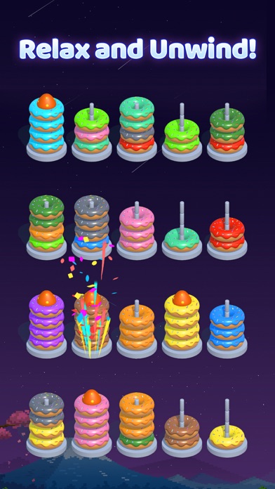 Hoop Sort - Color Ring Puzzle Screenshot